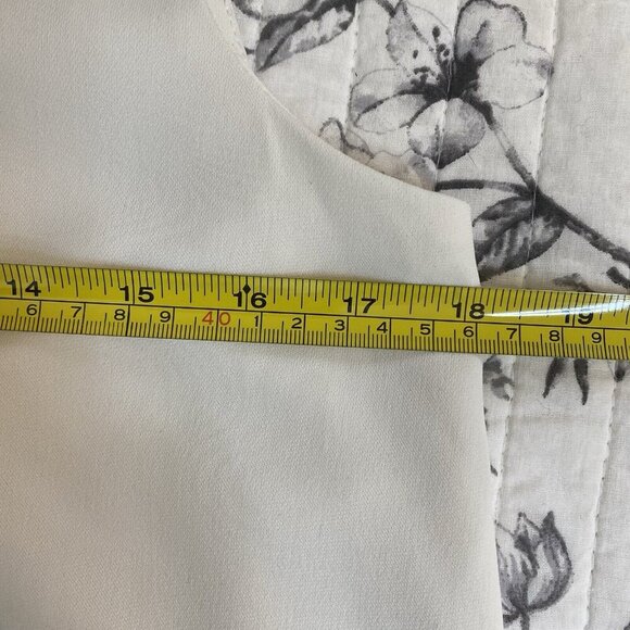 Amanda Uprichard Blouse High Low White Ivory Sleeveless Top Size Small - Picture 6 of 8